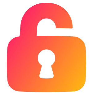 Padlock Square 2 Icon from Plump Gradient - Free Set