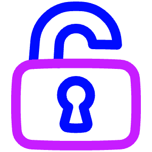 Padlock Square 2 Icon from Plump Neon - Free Set