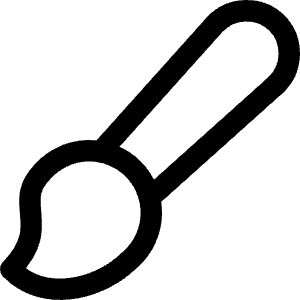 Paintbrush 2 Icon from Core Line - Free Set