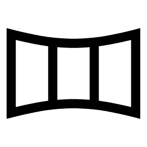 Panoramic Screen Icon from Sharp Line - Free Set