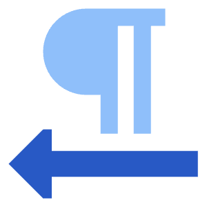 Paragraph Right To Left Icon from Sharp Flat - Free Set