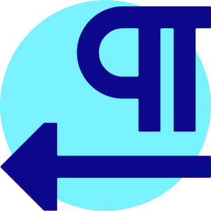 Paragraph Right To Left Icon from Sharp Pop - Free Set