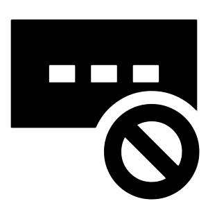 Password Block Icon from Sharp Solid - Free Set