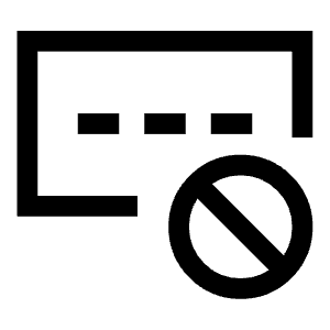 Password Block Icon from Sharp Line - Free Set