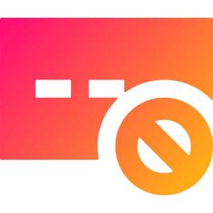 Password Block Icon from Sharp Gradient- Free Set