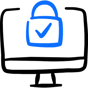 Password Desktop Lock Approved Icon from Freehand Duotone - Free Set