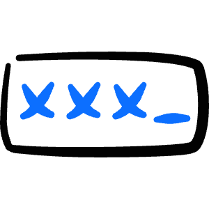 Password Type Icon from Freehand Duotone - Free Set