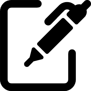 Pen Write Icon from Ultimate Bold - Free Set