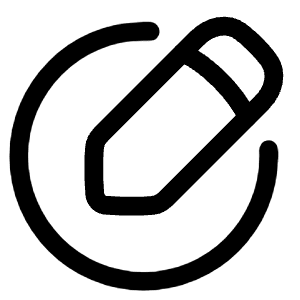 Pencil Circle Icon from Plump Line - Free Set