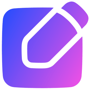 Pencil Square Icon from Plump Gradient - Free Set