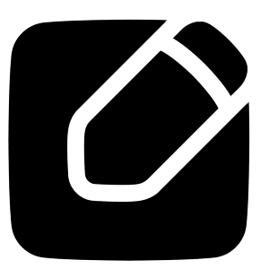 Pencil Square Icon from Plump Solid - Free Set