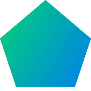 Pentagon Icon from Sharp Gradient- Free Set