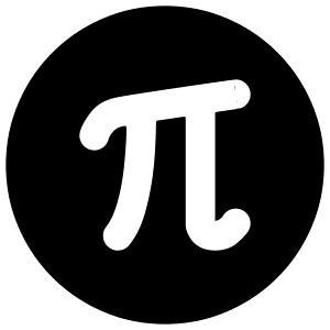 Pi Symbol Circle Icon from Core Solid - Free Set