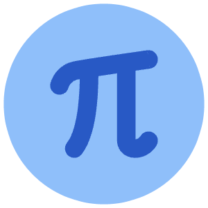 Pi Symbol Circle Icon from Core Flat - Free Set