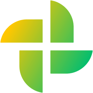 Pinwheel Icon from Sharp Gradient- Free Set