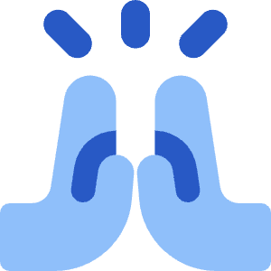 Praying Hand Icon from Core Flat - Free Set