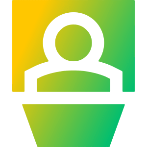 Presentation Icon from Sharp Gradient- Free Set