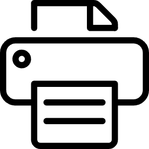 Print Text Icon from Ultimate Light - Free Set