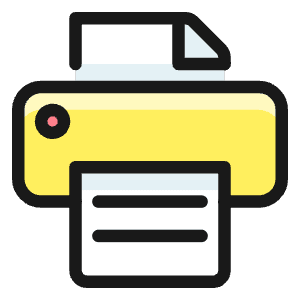 Print Text Icon from Ultimate Colors - Free Set