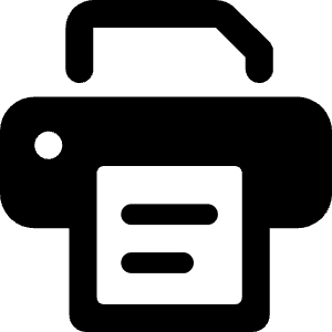Print Text Icon from Ultimate Bold - Free Set