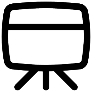 Projector Board Icon from Flex Line - Free Set