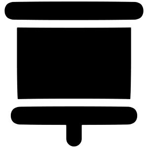 Projector Screen Icon from Plump Solid - Free Set