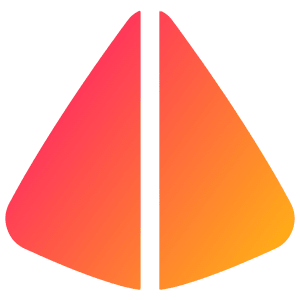 Pyramid Shape Icon from Plump Gradient - Free Set