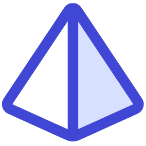 Pyramid Shape Icon from Core Duo - Free Set