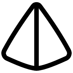 Pyramid Shape Icon from Plump Line - Free Set