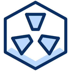Radioactive Hexagon Icon from Cyber Duotone - Free Set