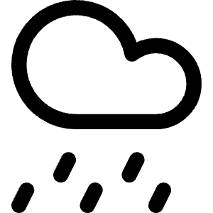 Rain Cloud Icon from Core Line - Free Set