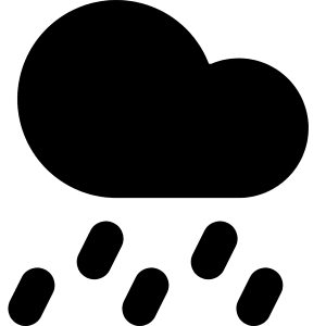 Rain Cloud Icon from Core Solid - Free Set