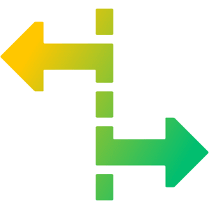 Rate Stretch Tool Icon from Sharp Gradient- Free Set