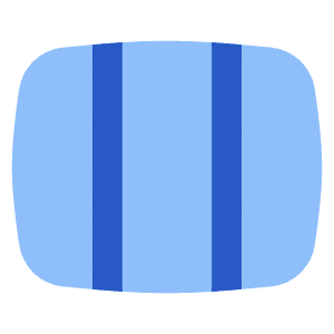 Rectangle Split Thirds Icon from Flex Flat - Free Set