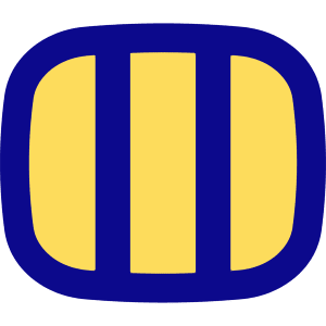 Rectangle Split Thirds Icon from Flex Pop - Free Set