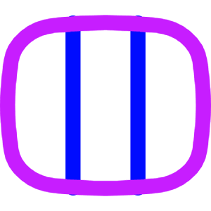 Rectangle Split Thirds Icon from Flex Neon - Free Set