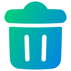 Recycle Bin 2 Icon from Plump Gradient - Free Set