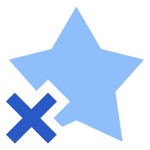 Remove Favorite Highlight Icon from Sharp Flat - Free Set