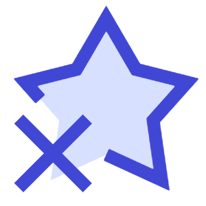 Remove Favorite Highlight Icon from Sharp Duo - Free Set