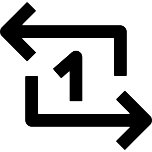 Repeat Track Arrow Icon from Nova Line - Free Set