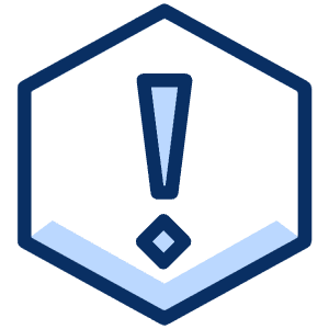 Report Problem Warning Hexagon Icon from Cyber Duotone - Free Set