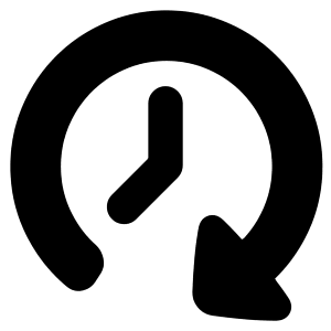 Reset Clock Icon from Plump Solid - Free Set