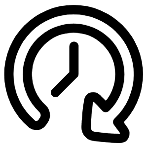 Reset Clock Icon from Plump Line - Free Set