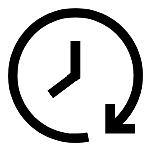 Reset Clock Icon from Sharp Line - Free Set