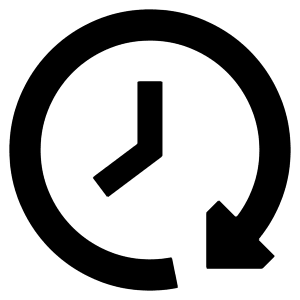 Reset Clock Icon from Sharp Solid - Free Set
