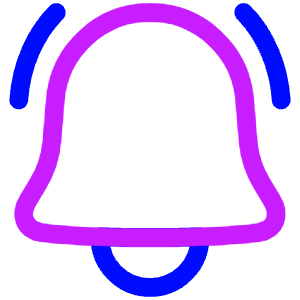 Ringing Bell Notification Icon from Plump Neon - Free Set