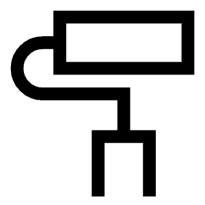 Roller Paintbrush Icon from Sharp Line - Free Set