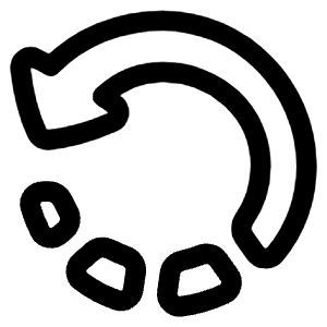 Rotate Left Icon from Plump Line - Free Set