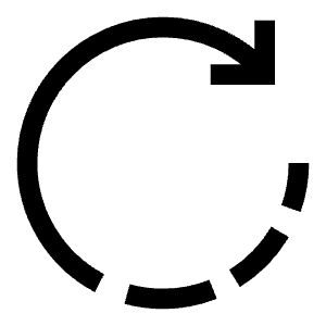 Rotate Right Icon from Sharp Line - Free Set