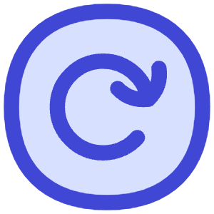 Rotate Right Circle Icon from Flex Duo - Free Set